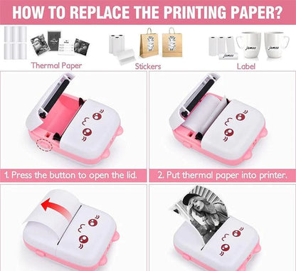 Mini Portable CUTE BLUETOOTH Printer
