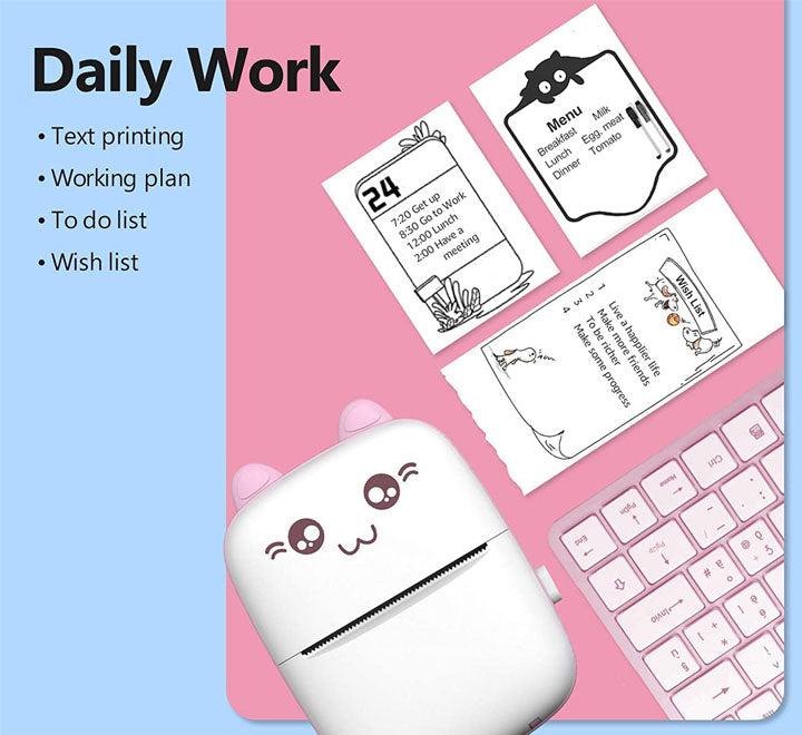 Mini Portable CUTE BLUETOOTH Printer