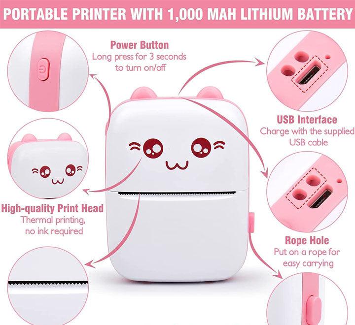 Mini Portable CUTE BLUETOOTH Printer