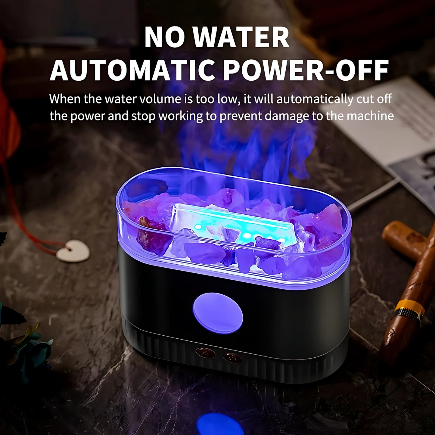 flame humidifier AROMA diffuser portable noisless