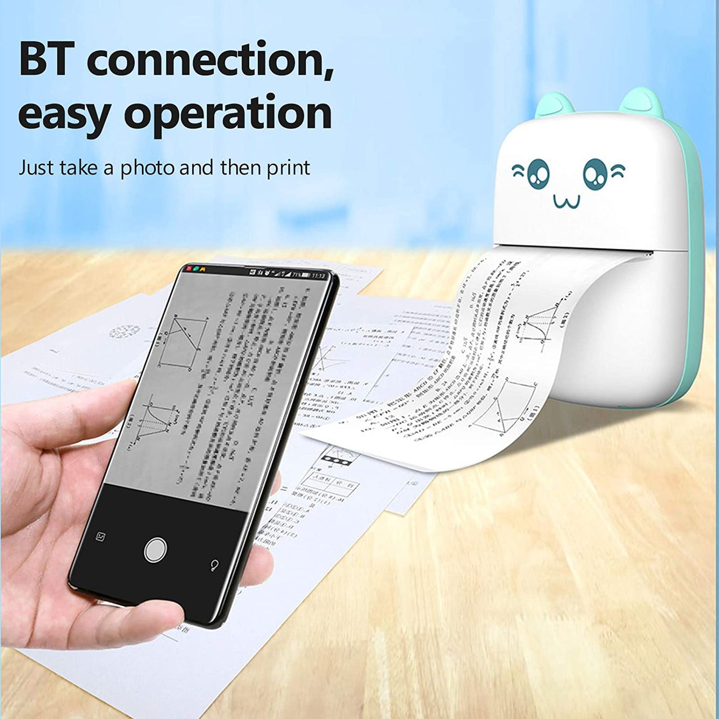Mini Portable CUTE BLUETOOTH Printer