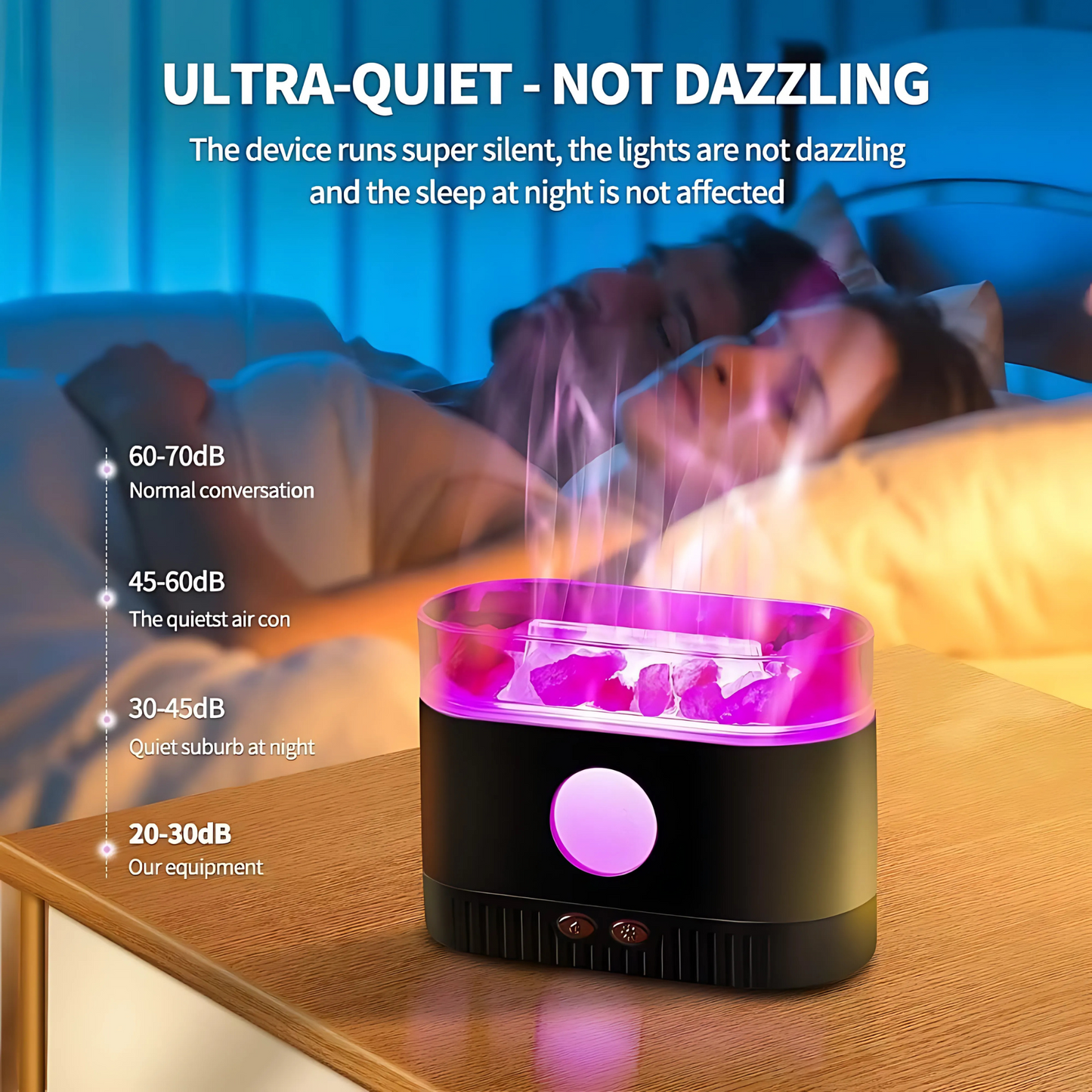 flame humidifier AROMA diffuser portable noisless